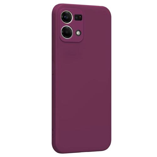 Microsonic Matte Silicone Oppo Reno 7 4G Kılıf Mor