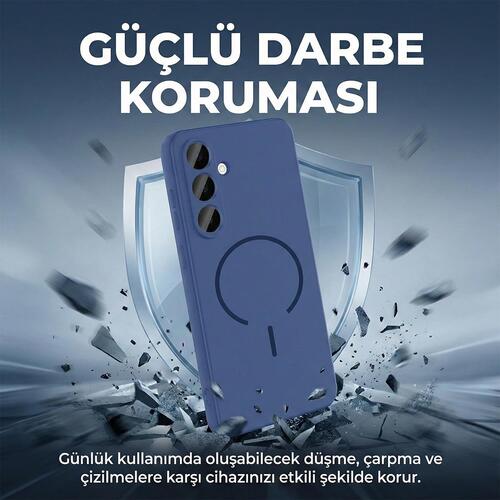 Microsonic Samsung Galaxy A24 Kılıf Zeno MagSafe Mürdüm