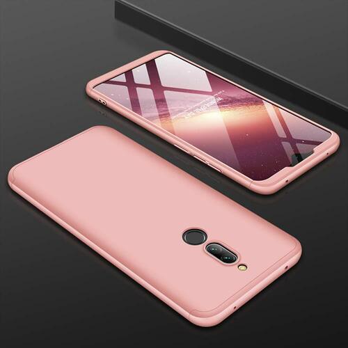 Microsonic Xiaomi Redmi 8 Kılıf Double Dip 360 Protective Rose Gold