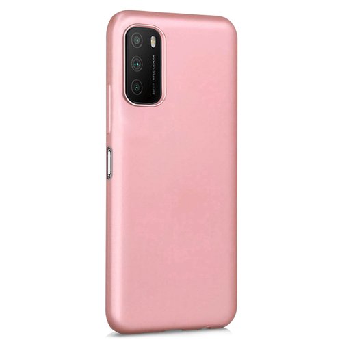 Microsonic Matte Silicone Xiaomi Poco M3 Kılıf Rose Gold