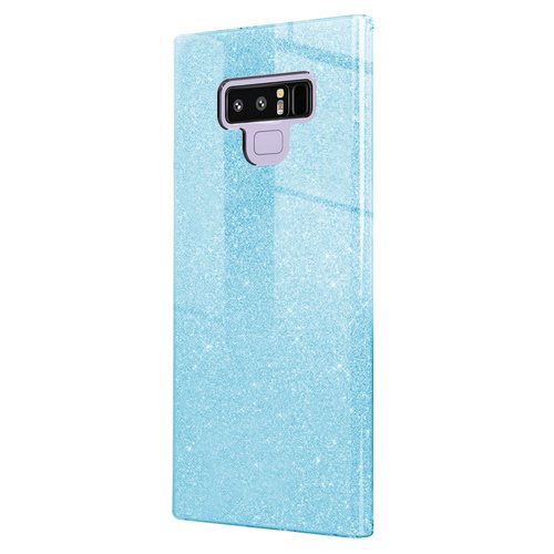 Microsonic Samsung Galaxy Note 9 Kılıf Sparkle Shiny Mavi