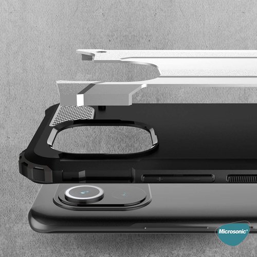 Microsonic Xiaomi Mi 11 Kılıf Rugged Armor Siyah