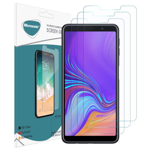 Microsonic Samsung Galaxy A7 2018 Ekran Koruyucu Nano Cam (3'lü Paket)