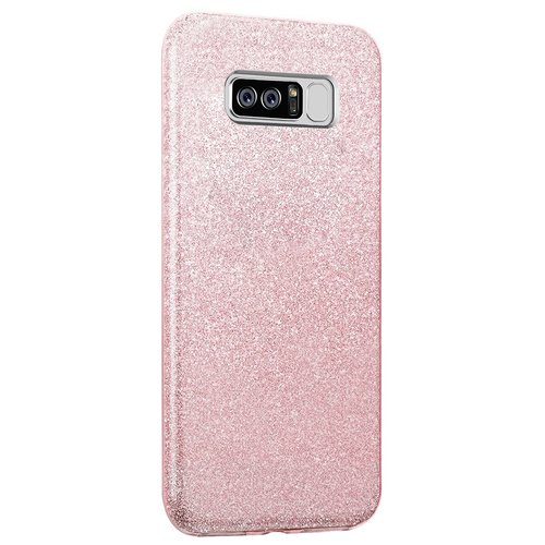 Microsonic Samsung Galaxy Note 8 Kılıf Sparkle Shiny Rose Gold