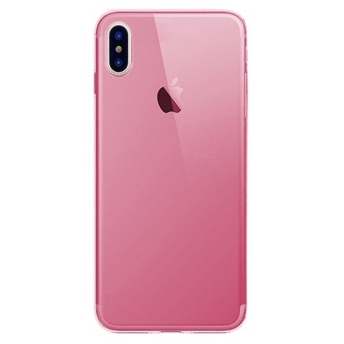 Microsonic Apple iPhone XS (5.8'') Kılıf Transparent Soft Pembe