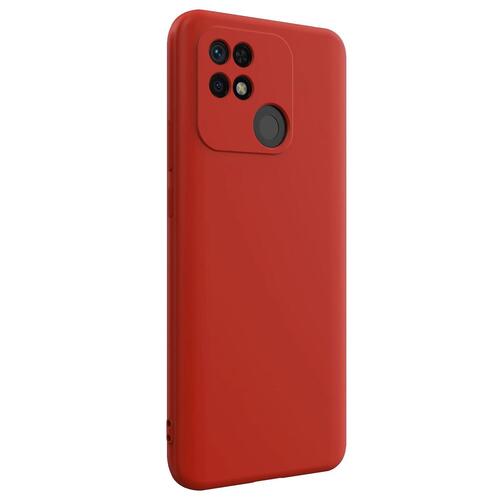 Microsonic Matte Silicone Xiaomi Redmi 10C Kılıf Kırmızı