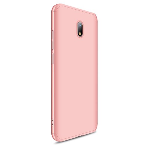 Microsonic Xiaomi Redmi 8A Kılıf Double Dip 360 Protective Rose Gold