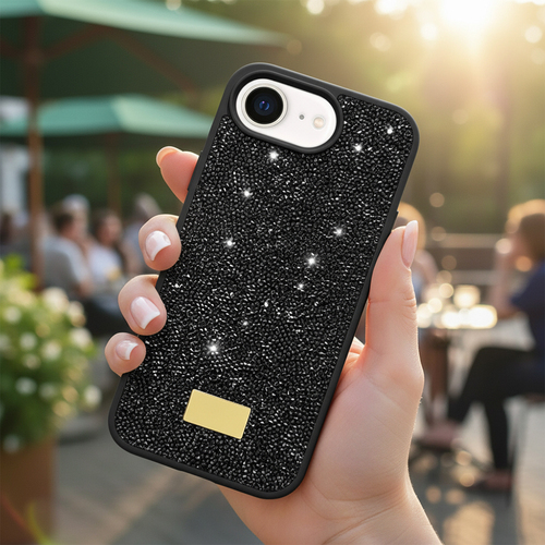 Microsonic Apple iPhone 16e Kılıf Cosmic Shine Siyah