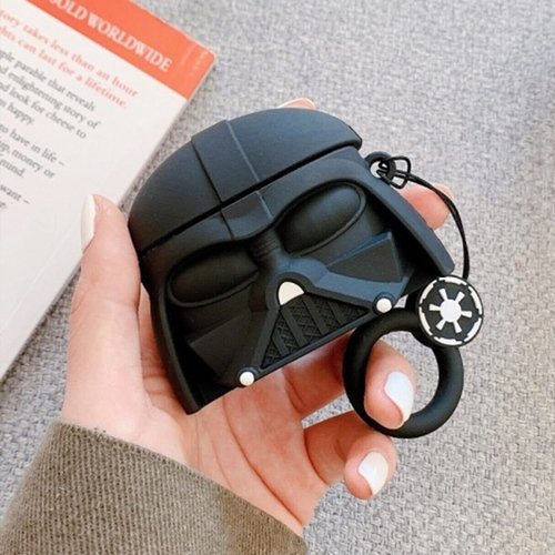 Microsonic AirPods Pro Kılıf Cartoon Figürlü Silikon Darth Vader