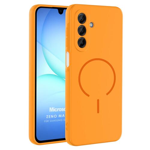Microsonic Samsung Galaxy A16 Kılıf Zeno MagSafe Turuncu