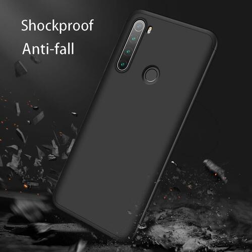 Microsonic Xiaomi Redmi Note 8 Kılıf Double Dip 360 Protective Siyah