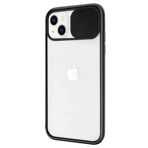 Microsonic Apple iPhone 13 Kılıf Slide Camera Lens Protection Siyah