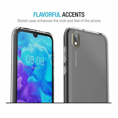 Microsonic Huawei Y5 2019 Kılıf Transparent Soft Beyaz