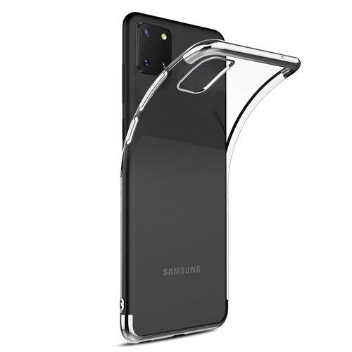 Microsonic Samsung Galaxy A81 Kılıf Skyfall Transparent Clear Gümüş