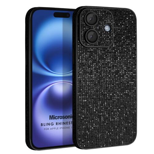 Microsonic Apple iPhone 17 Kılıf Bling Rhinestones Siyah