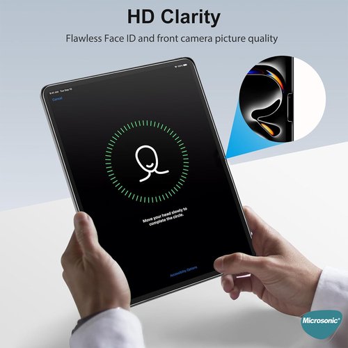 Microsonic Apple iPad Air 11 2025 (A3266-A3267) Tempered Glass Cam Ekran Koruyucu