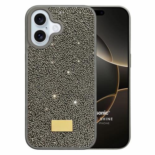Microsonic Apple iPhone 16 Kılıf Cosmic Shine Koyu Gri