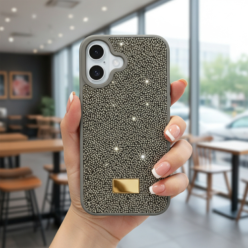 Microsonic Apple iPhone 16 Kılıf Cosmic Shine Koyu Gri