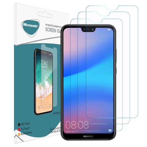 Microsonic Huawei P20 Lite Ekran Koruyucu Nano Cam (3'lü Paket)