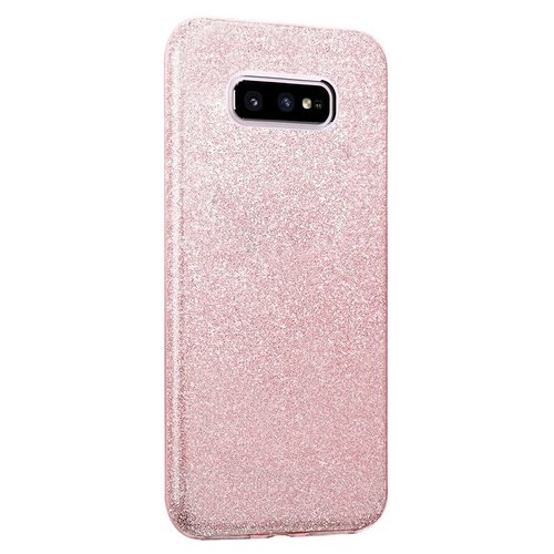 Microsonic Samsung Galaxy S10e Kılıf Sparkle Shiny Rose Gold