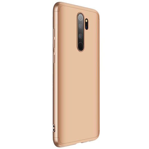 Microsonic Xiaomi Redmi Note 8 Pro Kılıf Double Dip 360 Protective Gold