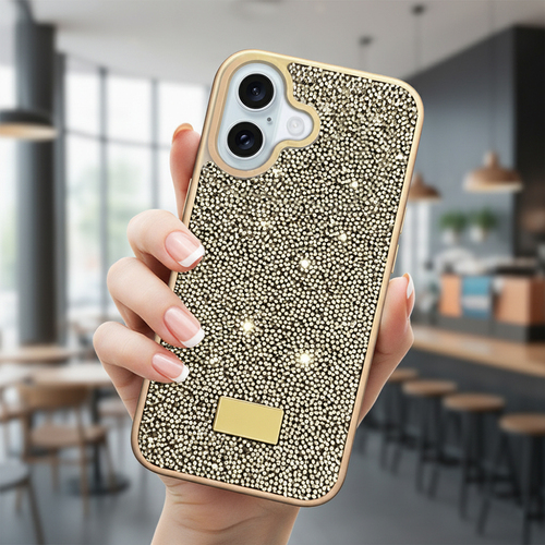Microsonic Apple iPhone 16 Kılıf Cosmic Shine Gold