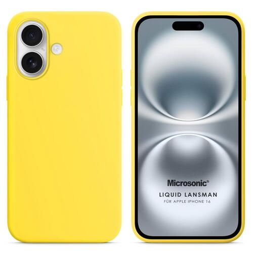 Microsonic Apple iPhone 17 Kılıf Liquid Lansman Silikon Sarı