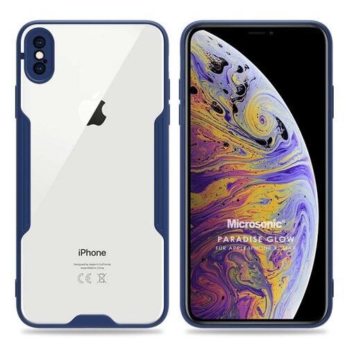 Microsonic Apple iPhone XS Max Kılıf Paradise Glow Lacivert