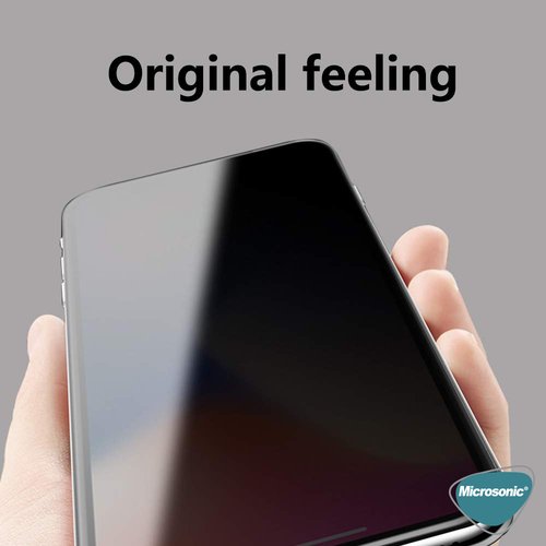 Microsonic Samsung Galaxy A26 Privacy 5D Gizlilik Filtreli Cam Ekran Koruyucu Siyah