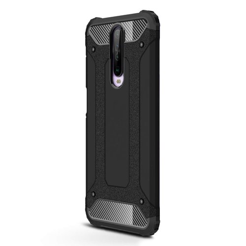 Microsonic Xiaomi Redmi K30 Kılıf Rugged Armor Siyah