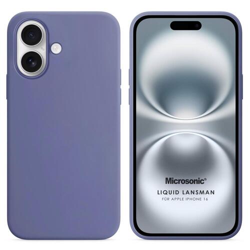Microsonic Apple iPhone 17 Kılıf Liquid Lansman Silikon Lavanta Grisi