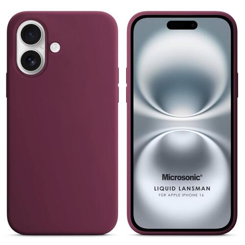 Microsonic Apple iPhone 17 Kılıf Liquid Lansman Silikon Bordo