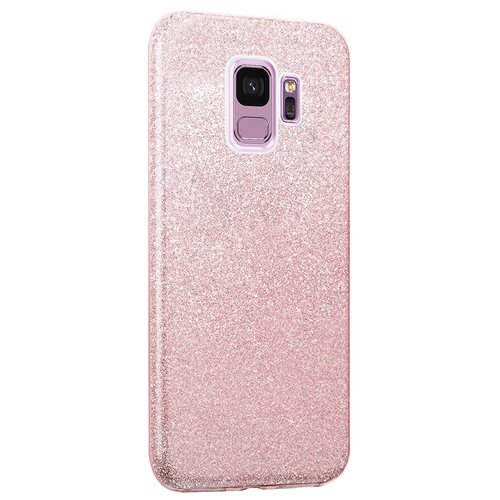 Microsonic Samsung Galaxy S9 Kılıf Sparkle Shiny Rose Gold