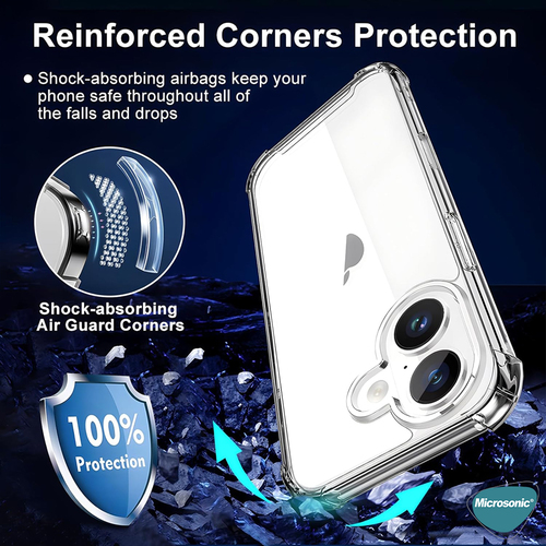 Microsonic Apple iPhone 17 Kılıf Shock Absorbing Şeffaf