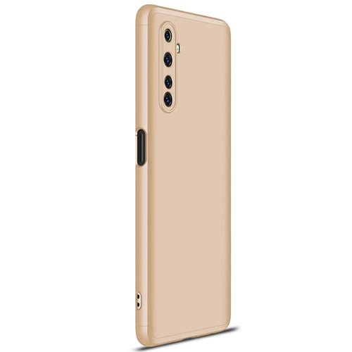 Microsonic Realme 6 Pro Kılıf Double Dip 360 Protective Gold