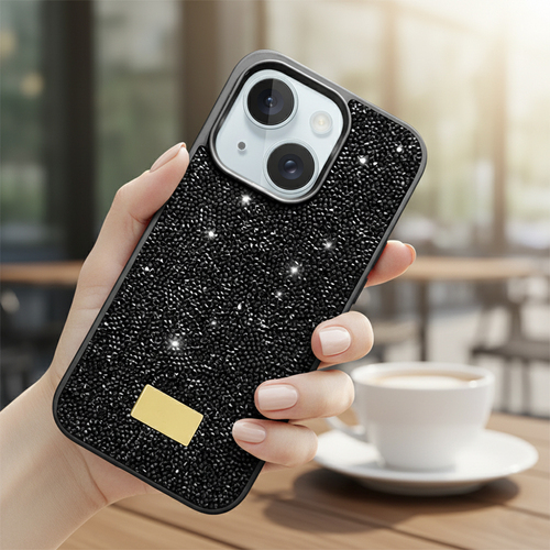 Microsonic Apple iPhone 15 Plus Kılıf Cosmic Shine Siyah
