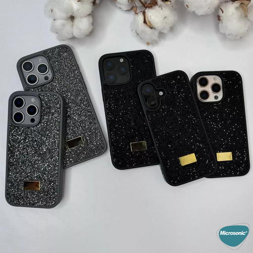 Microsonic Apple iPhone 15 Plus Kılıf Cosmic Shine Siyah