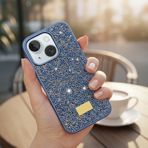 Microsonic Apple iPhone 15 Plus Kılıf Cosmic Shine Lacivert