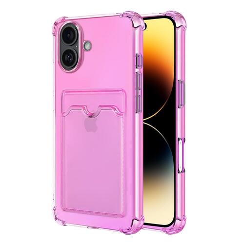 Microsonic Apple iPhone 17 Card Slot Shock Kılıf Pembe
