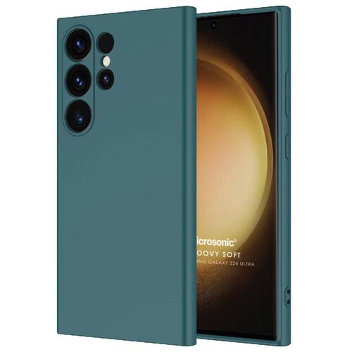 Microsonic Samsung Galaxy S25 Ultra Kılıf Groovy Soft Koyu Yeşil