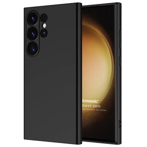Microsonic Samsung Galaxy S25 Ultra Kılıf Groovy Soft Siyah