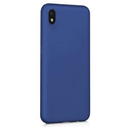 Microsonic Matte Silicone Samsung Galaxy A01 Core Kılıf Lacivert