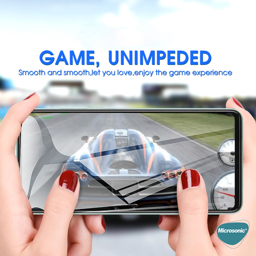 Microsonic Samsung Galaxy A17 Tam Kaplayan Temperli Cam Ekran Koruyucu Siyah