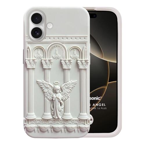 Microsonic Apple iPhone 17 Kılıf Praying Angel Bej