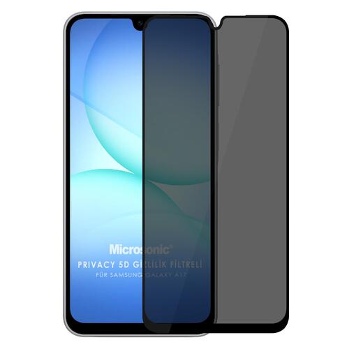 Microsonic Samsung Galaxy A17 Privacy 5D Gizlilik Filtreli Cam Ekran Koruyucu Siyah