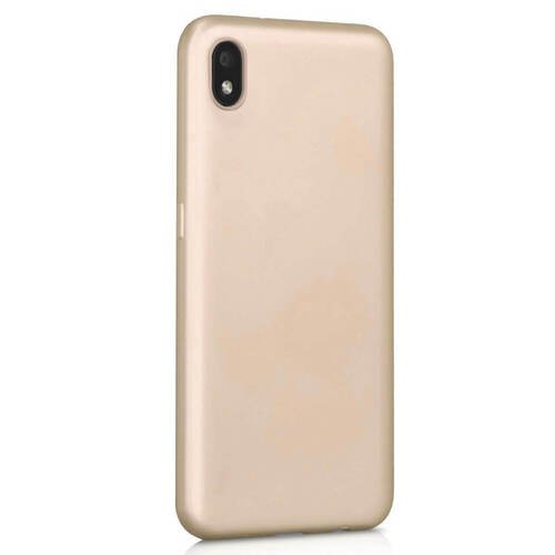 Microsonic Matte Silicone Samsung Galaxy A01 Core Kılıf Gold