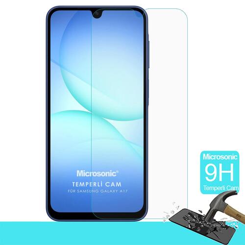 Microsonic Samsung Galaxy A17 Tempered Glass Cam Ekran Koruyucu