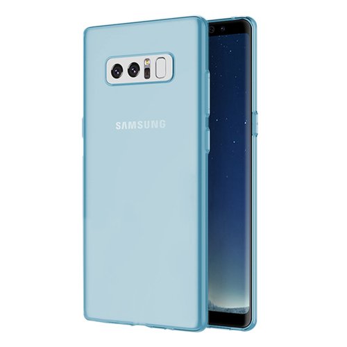 Microsonic Samsung Galaxy Note 8 Kılıf Transparent Soft Mavi