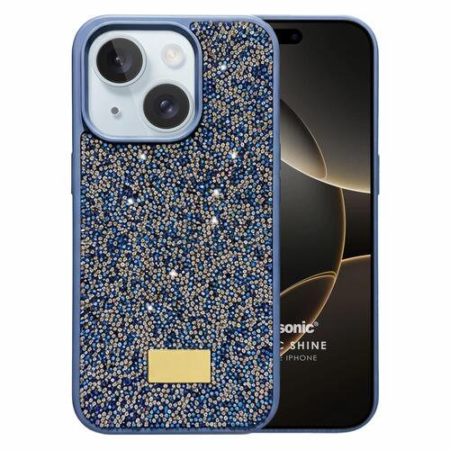 Microsonic Apple iPhone 15 Kılıf Cosmic Shine Lacivert