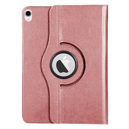 Microsonic Apple iPad Air 13 2024 Kılıf (A2898-A2899) 360 Rotating Stand Deri Rose Gold